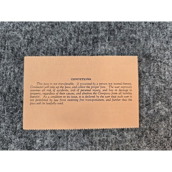 1931 Pennsylvania Railroad System Pass #HF72875 Paper Signed - Picture 6 of 7